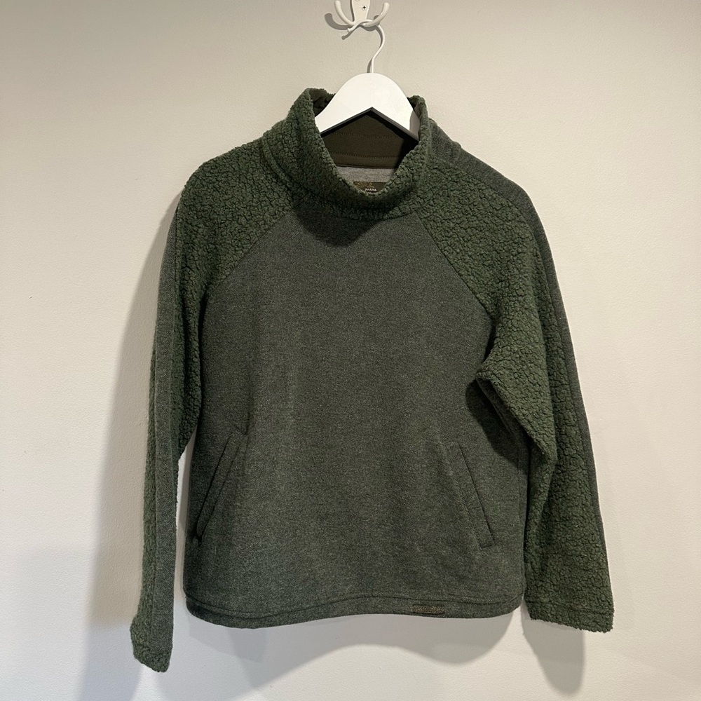 Prana Olive Textured Pullover